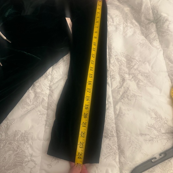 Aqua Green Velvet Blazer - Picture 6 of 7